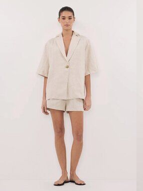 DISSH NALA LINEN RESORT SHIRT AU 8 / US 4